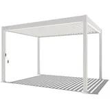 pergoline Pavillon 3 x 4 m inkl. 4 Seitenteile Weiß