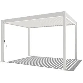pergoline Pavillon 3 x 4 m inkl. 4 Seitenteile Weiß