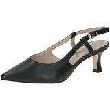 CAPRICE Slingpumps aus Leder Spitz, Schwarz (Black Nappa), 37