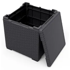 KETER Aufbewahrungsbox 37 x 37 x 37 cm Schwarz