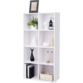 VASAGLE Bücherregal 65,5 x 30 x 129,5 cm Weiß