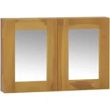 vidaXL Spiegelschrank 60x10x40 cm Massivholz Teak