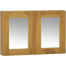 vidaXL Spiegelschrank 60x10x40 cm Massivholz Teak