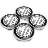 4 Stück Radnabenkappen, für MG 3 5 6 7 Morris GS GT MG350 MG3SW ZS GARAJES 60MM Car Wheel Radnabenabdeckung 3D Emblem Aluminium Felgenkappen