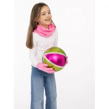 Zwillingsherz Kaschmir-Loopschal in Pink