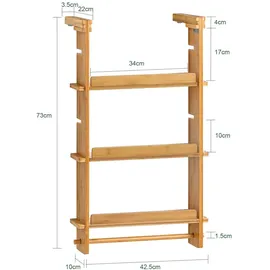 SoBuy Gewürzregal 42 x 73 x 10 cm Beige