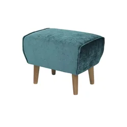 SOHO Hocker  Ellinor ¦ türkis/petrol ¦ Maße (cm): B: 56 H: 46 T: 41