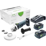 Festool AGC 18-125 5,2 EBI-Plus inkl. 2 x 5,2 Ah + Systainer SYS 3 M 187