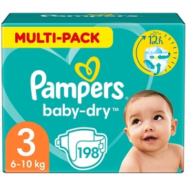Pampers Baby-Dry 5 - 9 kg 198 St.
