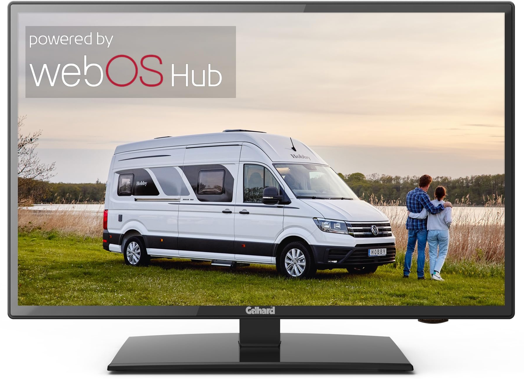 Gelhard GTV1956 LED Smart TV WebOS mit DVD und Bluetooth DVB-S2/C/T2 für 12V u. 230Volt WLAN HD