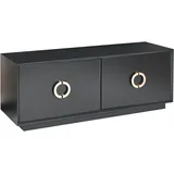 Beliani Oxnard 120 x 46 x 40 cm Schwarz/Gold