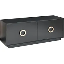 Beliani Oxnard 120 x 46 x 40 cm Schwarz/Gold