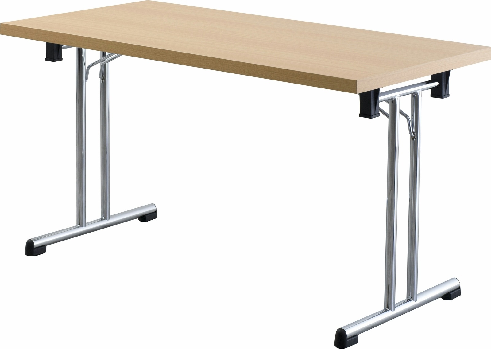 bümö Klapptisch Buche 160 x 80 cm klappbar & stapelbar, klappbarer Schreibtisch, Klappschreibtisch, Tisch klappbar, Klappbarer Tisch, Klapptisch