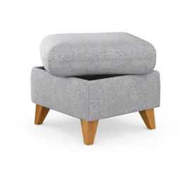 Home Affaire Polsterhocker Trelleborg 58 x 48 x 58 cm Silber