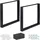 Relaxdays Tischkufen 2er Set, BxH: 80x72 cm, Metall Tischbeine Schreibtisch, Esstisch, Couchtisch, Industrial, schwarz