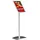 update displays Infoständer silber DIN A4 25,0 x 30,0 x 96,4 - 100,0 cm, 1 St.