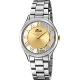 Lotus Damen Armbanduhr 18395/2 Edelstahlband - Silber/Goldfarben