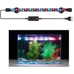 Rutaqian LED Aquariumleuchte Tauchen Aquarium Licht, 4/6/8W Aquarium LED Beleuchtung,3 Modus, Aquarium LED Beleuchtung, für Aquarium Fisch Tank Fisch Pflanze bunt 6W – Ø 40 cm