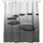 Sanilo Duschvorhang Hot Stones 180 x 200 cm grau/schwarz