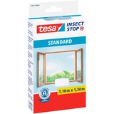 Tesa Insect Stop Standard mit Klettband für Fenster weiß,