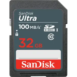 SanDisk Ultra 32GB SDHC Mem Card 100MB/s UHS-I Klasse 10