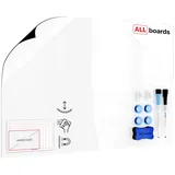 ALLboards Selbstklebende, trocken abwischbare Auflage 90×60 cm
