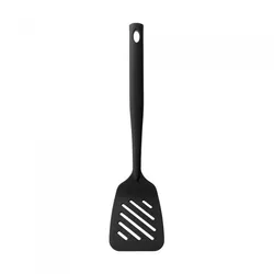 BRABANTIA Pfannenwender, breit, antihaftbeschichtet black line - Schwarz Kunststoff