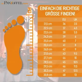 Pantoffelmann Pantoffeln Blau 38