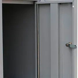 Lüllmann Schließfachschrank lichtgrau 523420, 8 Schließfächer 80,0 x 50,0 x 180,0 cm