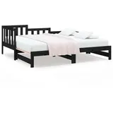 vidaXL Tagesbett 80 x 200 cm Schwarz