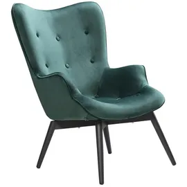 SalesFever Relaxsessel SALESFEVER Polyester 80 x 92 x 99 cm Grün mit Zierknöpfen