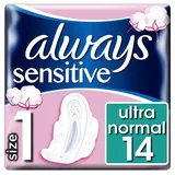 Always Ultra Sensitive Normal (Größe 1) Damenbinden Flügel, 70 g