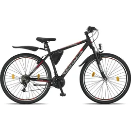 Licorne Bike Guide Premium Mountainbike 26 Zoll RH 0 cm schwarz/rot