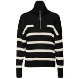 Vero Moda Pullover 'Saba' - Schwarz,Weiß - L