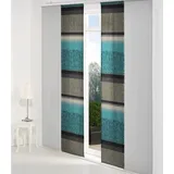 Wirth Schiebegardine Maribor (1 St), Paneelwagen, blickdicht, Jacquard grün 60 cm x 145 cm