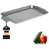 bremermann Grillplatte onesize Edelstahl Silber/Weiß