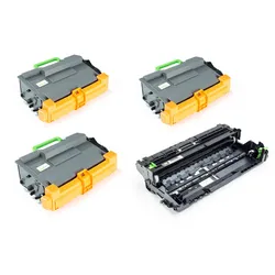 Green2Print 3x Toner, 1x Trommel 3 Kartuschen, Trommel 3x 20000, 1x 50000 Seiten ersetzt Brother DR-