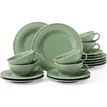 SELTMANN WEIDEN Beat Teeservice 18-tlg. salbeigrün