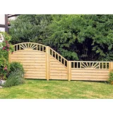 Tetzner & Jentzsch T&J FREIBURG Zaunelement Doppelbogen 180x180/160