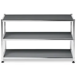 Tchibo - Couchtisch Metall »Cn3« - 77x40x46,5cm - chrom - Stahl / Kunststoff / Kunststoff
