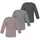 Normani Shirt Taupo anthrazit | hellgrau / mauve / weiß 86/92
