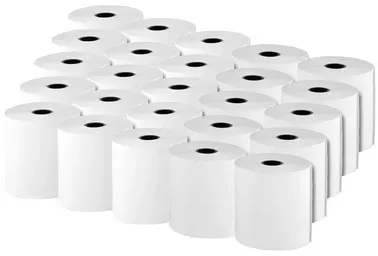 Thermopapierrollen. Papierlänge 33 m. Papierbreite 58 mm.