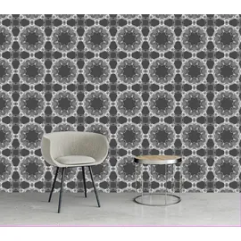 Queence Vinyltapete Ethan 90x300 cm 0,9 m2 grau 34193