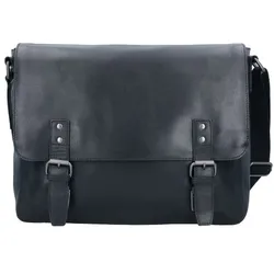 Leonhard Heyden Dakota Messenger Leder 38 cm Laptopfach schwarz