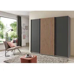 WIMEX Schwebetürenschrank Andorra 250 x 216 cm Dekor Grau Graphit