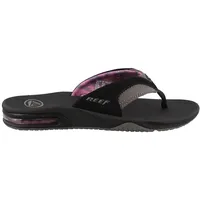 Reef Damen Fanning Zehentrenner, Mehrfarbig (Black/Grey Bla), 40 EU - 40 EU