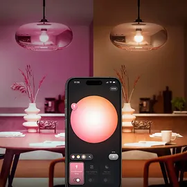 Philips Hue Essential Starter Kit Hue Bridge + 3 x Essential E27 smarte Lampe + Dimmer Switch