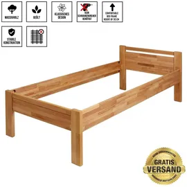 Krok Wood Seniorenbett SiSi aus Massivholz in Buche 90 x 200 cm - Naturbelassen