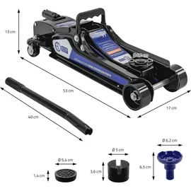 ECD Germany Adapter Stahl 80-360 mm schwarz