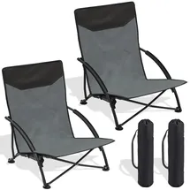 Sekey Campingstuhl 2er Set Grau